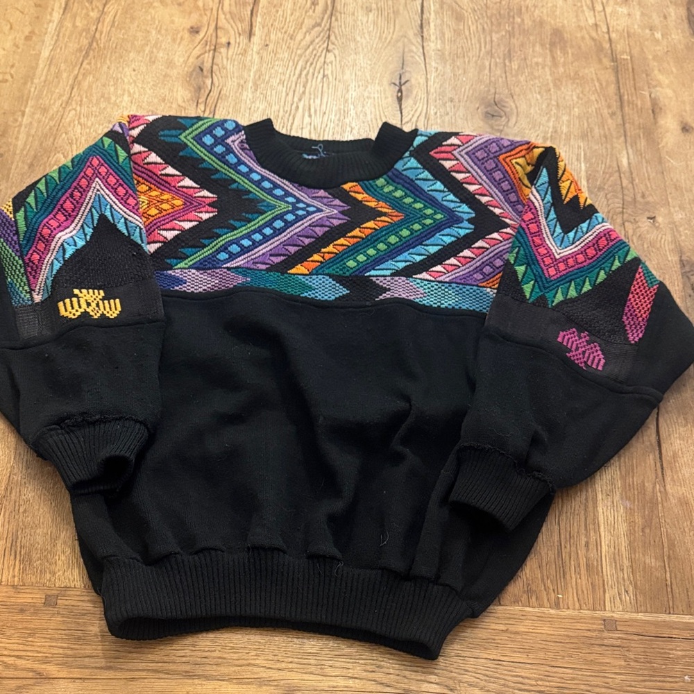 Colorful Geometric Pattern Sweater
